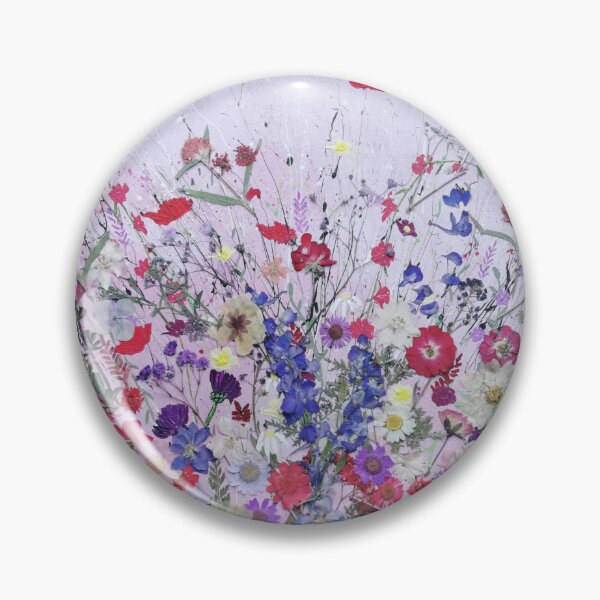 Item preview, The One Who Holds Your Heart - abstract meadow dried flowers designed and sold by ElisaTruemanArt.