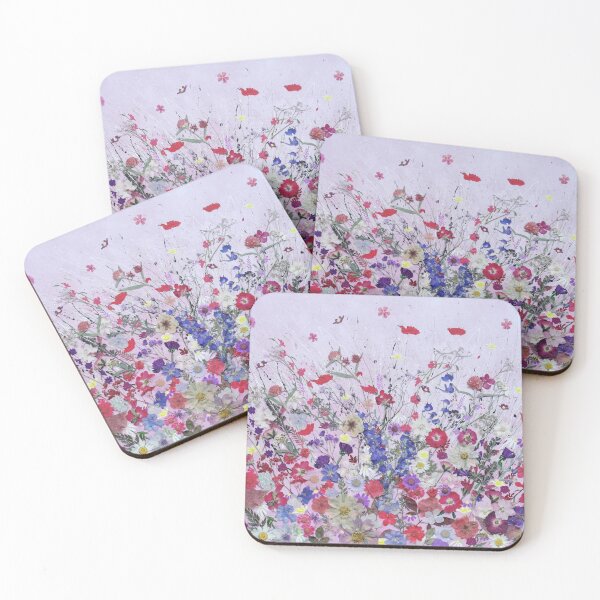 Item preview, The One Who Holds Your Heart - abstract meadow dried flowers designed and sold by ElisaTruemanArt.