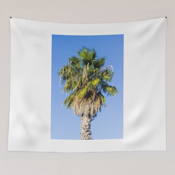 Item preview, Palm Tree With Green Fronds Against Clear Blue Sky In Sunny Outdoor Setting designed and sold by Nmallia.