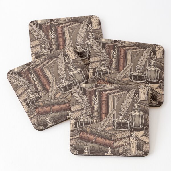 Item preview, Dark Academia Seamless Pattern – Vintage Books & Gothic Aesthetic designed and sold by itsTinaColman.