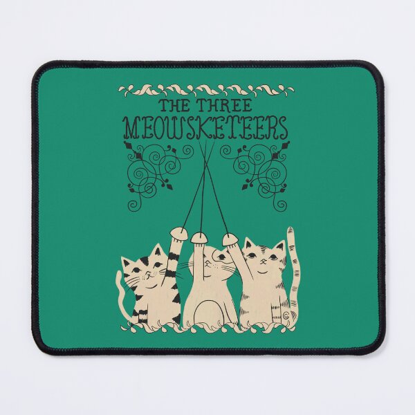 Item preview, The Three Meowsketeers | Bookish Cat Pun, Classic Literature Pun With Cats, Bookish Gifts, The Three Musketeers designed and sold by Carrie Cantwell Art.
