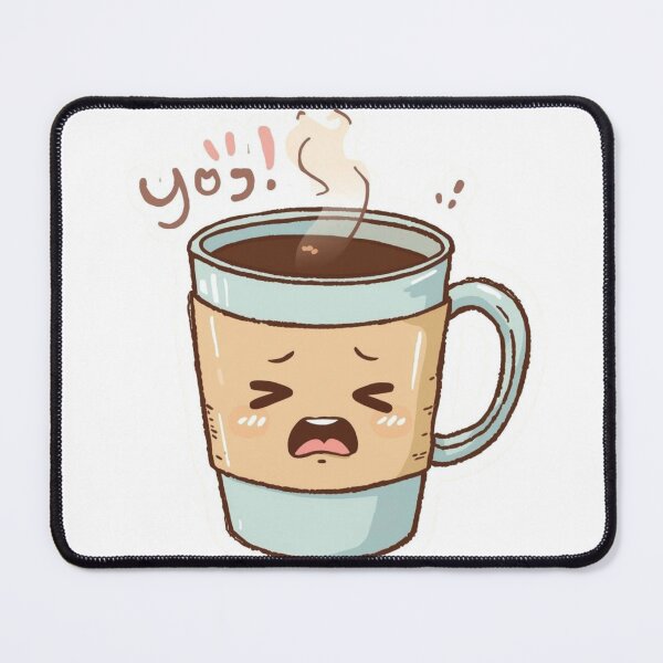 Item preview, Sleepy Coffee Mug Saying “Yoo!” – Cute Kawaii Morning Mood designed and sold by Brain shot.