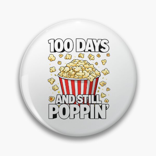 Item preview, 100 Days And Still Poppin Bold Black Outline 100th Day Of School Popcorn Teacher Shirt designed and sold by JaaCreativeShop.