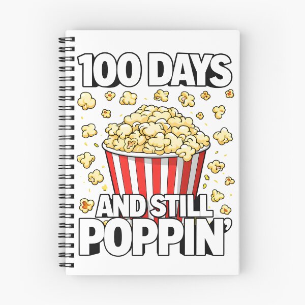 Item preview, 100 Days And Still Poppin Bold Black Outline 100th Day Of School Popcorn Teacher Shirt designed and sold by JaaCreativeShop.