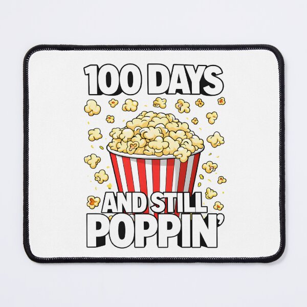 Item preview, 100 Days And Still Poppin Bold Black Outline 100th Day Of School Popcorn Teacher Shirt designed and sold by JaaCreativeShop.