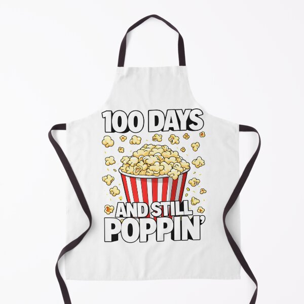 Item preview, 100 Days And Still Poppin Bold Black Outline 100th Day Of School Popcorn Teacher Shirt designed and sold by JaaCreativeShop.