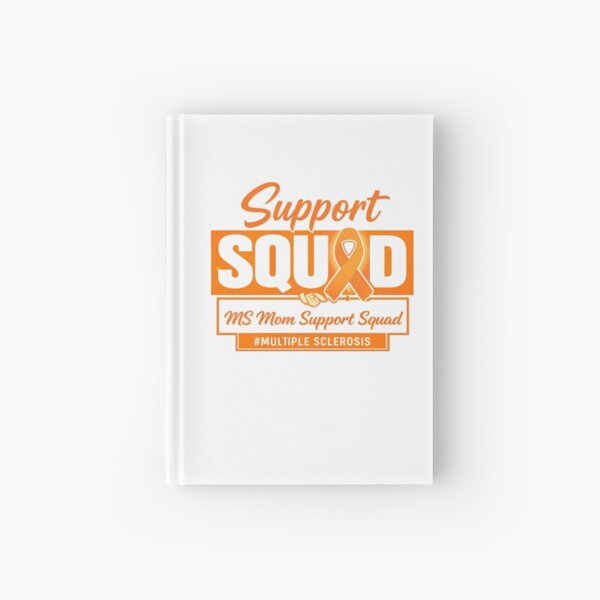 Item preview, MS Mom Support Squad Orange Ribbon Multiple Sclerosis Awareness designed and sold by Pawsome Quotes.