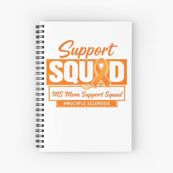 Item preview, MS Mom Support Squad Orange Ribbon Multiple Sclerosis Awareness designed and sold by Pawsome Quotes.