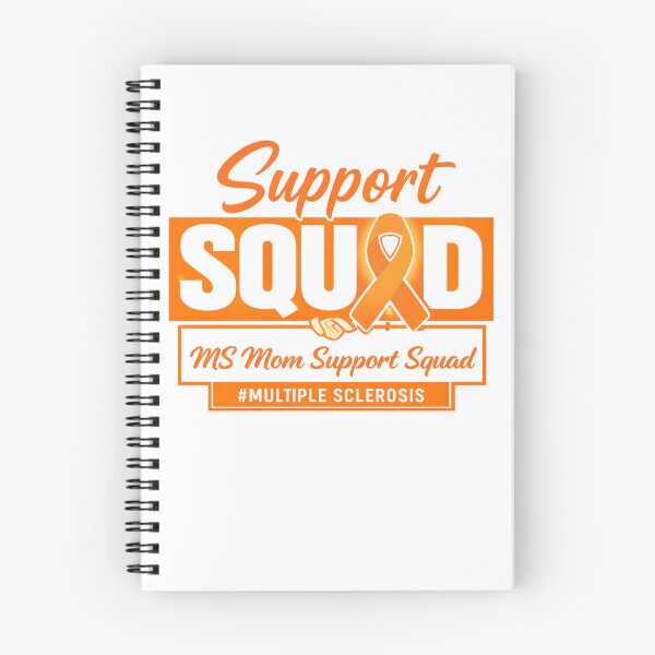 Item preview, MS Mom Support Squad Orange Ribbon Multiple Sclerosis Awareness designed and sold by Pawsome Quotes.