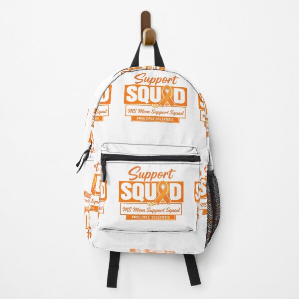 Item preview, MS Mom Support Squad Orange Ribbon Multiple Sclerosis Awareness designed and sold by Pawsome Quotes.