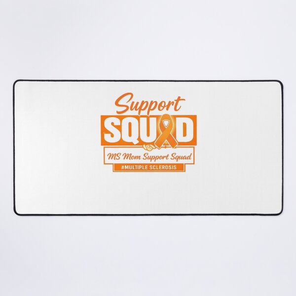 Item preview, MS Mom Support Squad Orange Ribbon Multiple Sclerosis Awareness designed and sold by Pawsome Quotes.