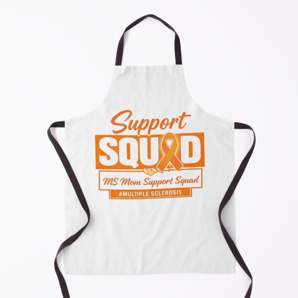 Item preview, MS Mom Support Squad Orange Ribbon Multiple Sclerosis Awareness designed and sold by Pawsome Quotes.