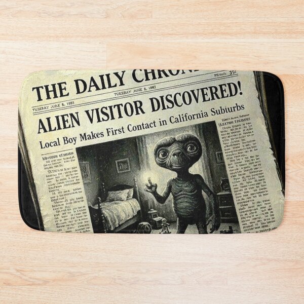 Item preview, Extraordinary News: Vintage Alien Discovery Art designed and sold by Art's Diner.