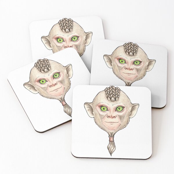 Item preview, Year of the Monkey — Hand Drawn Chinese Zodiac Monkey Portrait designed and sold by BlackLineLab.