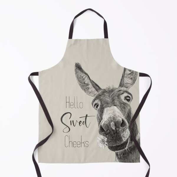 Item preview, Hello Sweet Cheeks Donkey Drawing | Funny Farmhouse designed and sold by kolonjArt.