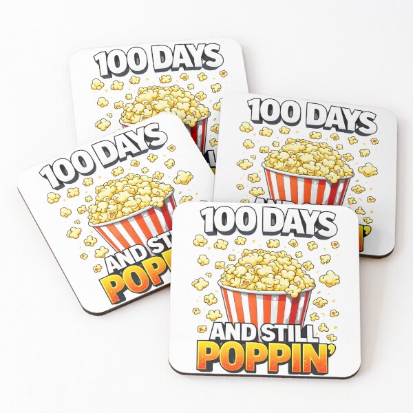 Item preview, 100 Days And Still Poppin Orange Yellow Gradient Bold 100th Day Of School Popcorn Teacher Shirt designed and sold by JaaCreativeShop.