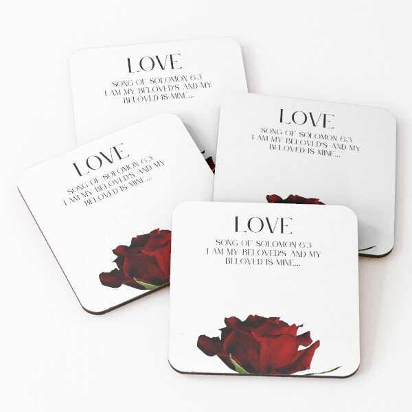 Item preview, Love from songs of Solomon Bible verse Christian design designed and sold by TheProverbsMom.