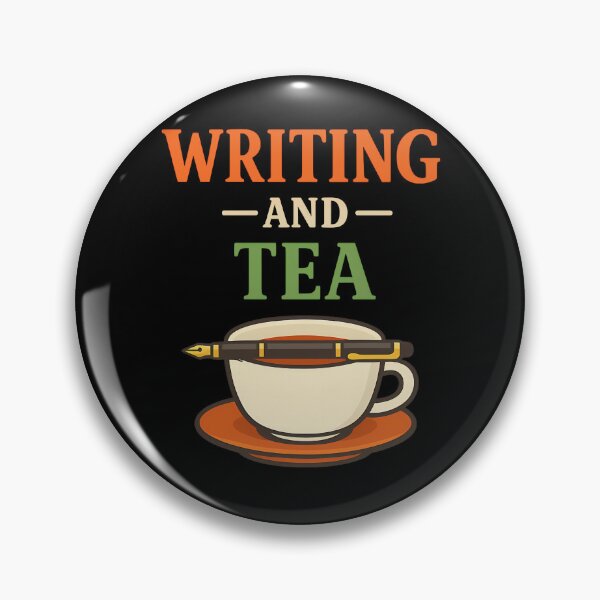 Item preview, Writing and Tea Cozy Author Illustration designed and sold by TeeTimeTreasure.