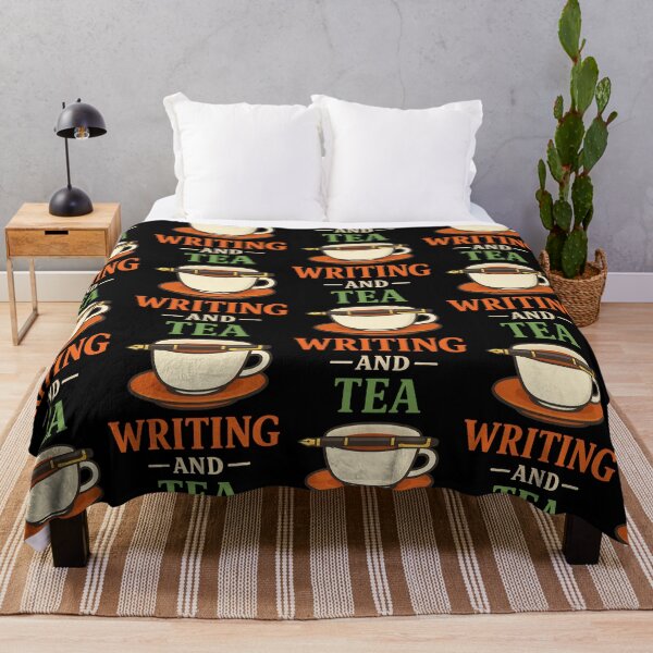 Item preview, Writing and Tea Cozy Author Illustration designed and sold by TeeTimeTreasure.