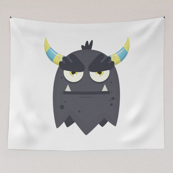 Item preview, Cute Black Monster Ghost designed and sold by Captain Creative.