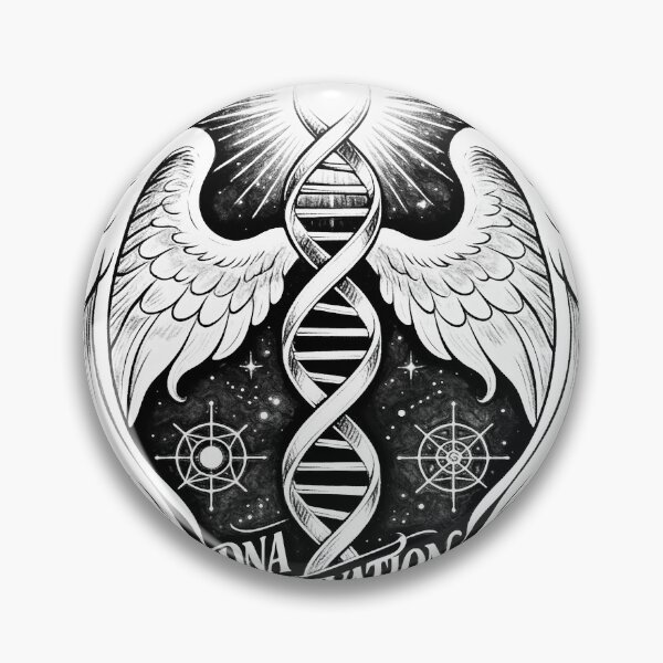 Item preview, Cosmic DNA Activation: Angelic Helix & Sacred Geometry Art designed and sold by Hen-C-Art.