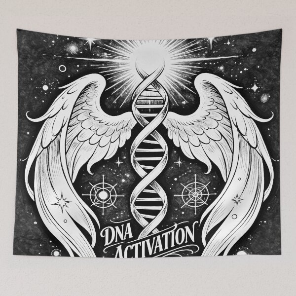 Item preview, Cosmic DNA Activation: Angelic Helix & Sacred Geometry Art designed and sold by Hen-C-Art.