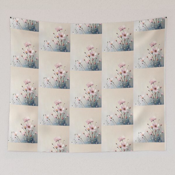 Item preview, Pink Poppies Little Flowers designed and sold by Sachie's Studio.