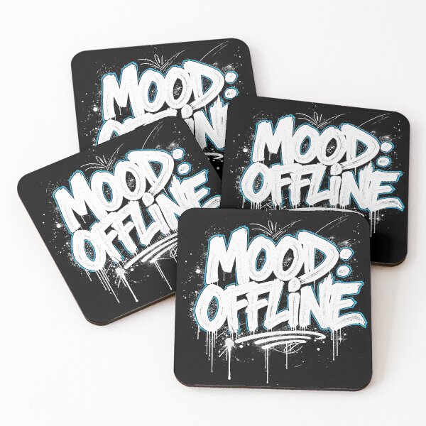 Item preview, Mood Offline Graffiti Shirt – Urban Streetwear Typography Design designed and sold by etuvibes.