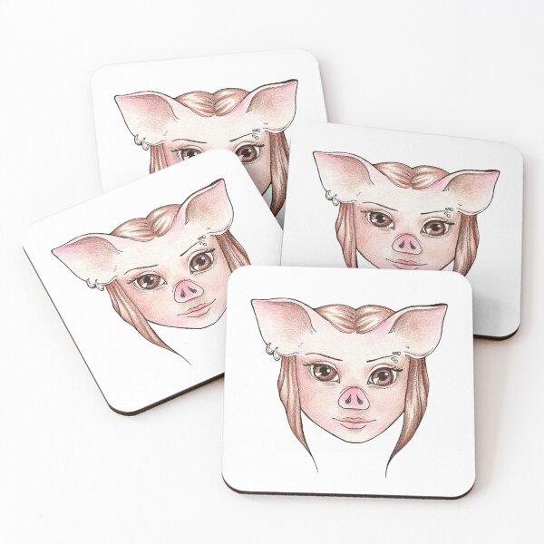 Item preview, Year of the Pig — Cute Chinese Zodiac Portrait Illustration designed and sold by BlackLineLab.