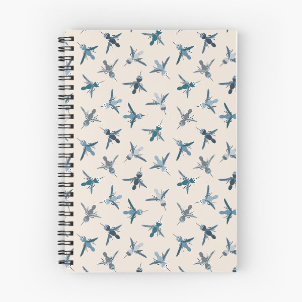 Item preview, Many Mozzies_Muted Blues_shereehicksdesigns designed and sold by shereehicksdesigns.