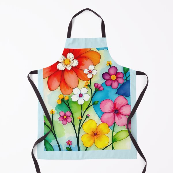 Item preview, Vibrant Watercolor Little Flowers designed and sold by Sachie's Studio.