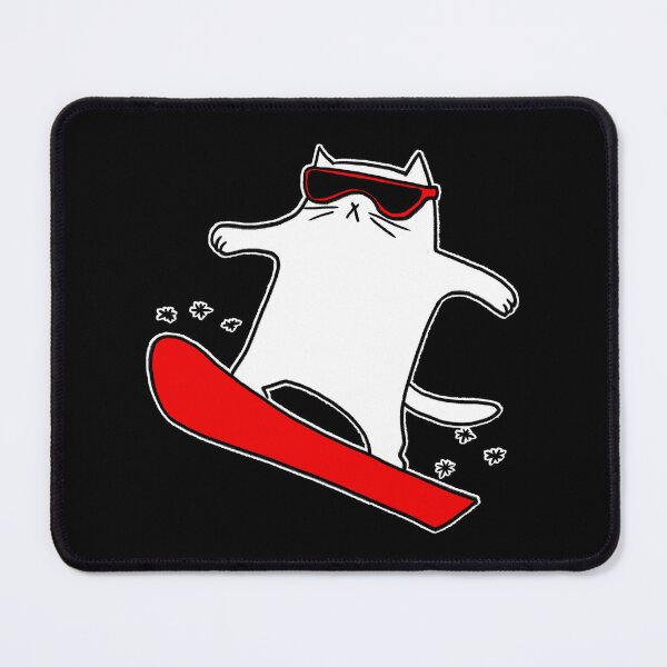 Item preview, Snowboarding cat designed and sold by eri-morie.