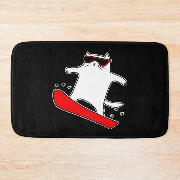Item preview, Snowboarding cat designed and sold by eri-morie.