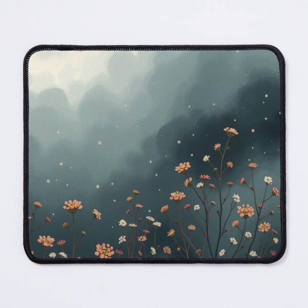 Item preview, Peach Flowers and Stormy Skies Little Flowers designed and sold by Sachie's Studio.