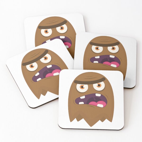 Item preview, Cute Brown Monster Ghost designed and sold by Captain Creative.