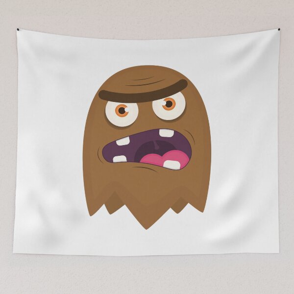 Item preview, Cute Brown Monster Ghost designed and sold by Captain Creative.