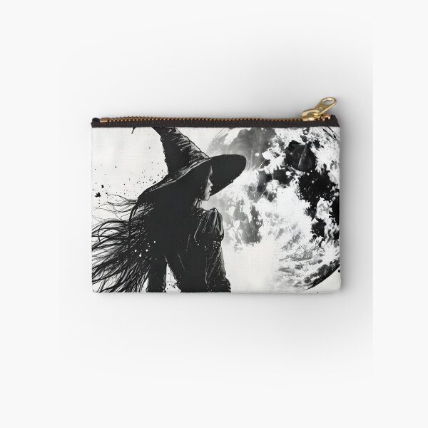Item preview, Gothic Witch Silhouette Under the Full Moon designed and sold by AbstractAuraArt.