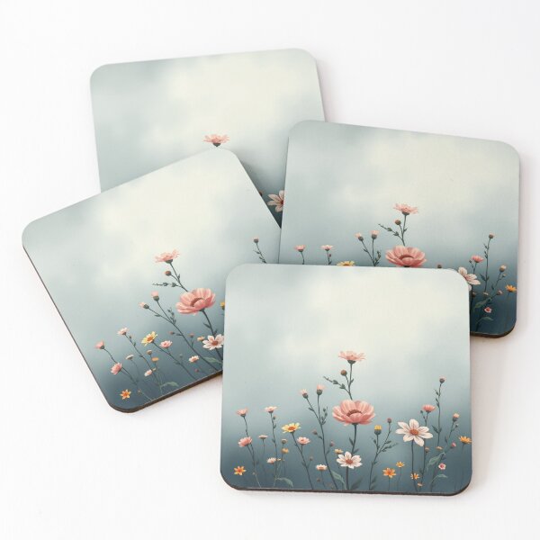 Item preview, Pastel Flowers and Stormy Skies Little Flowers designed and sold by Sachie's Studio.