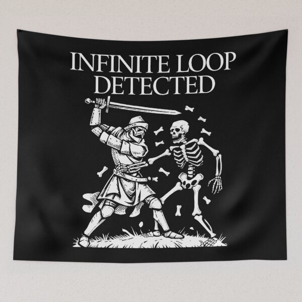 Item preview, Knight Fighting Skeleton Loop designed and sold by SignumShop.