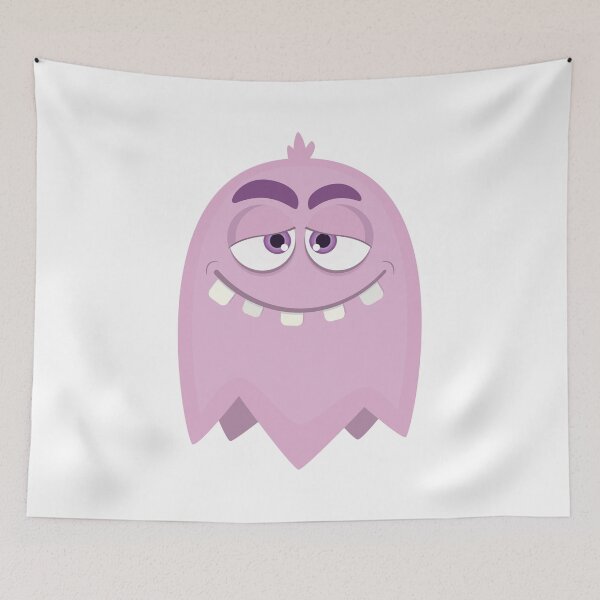 Item preview, Cute Pink Monster Ghost designed and sold by Captain Creative.