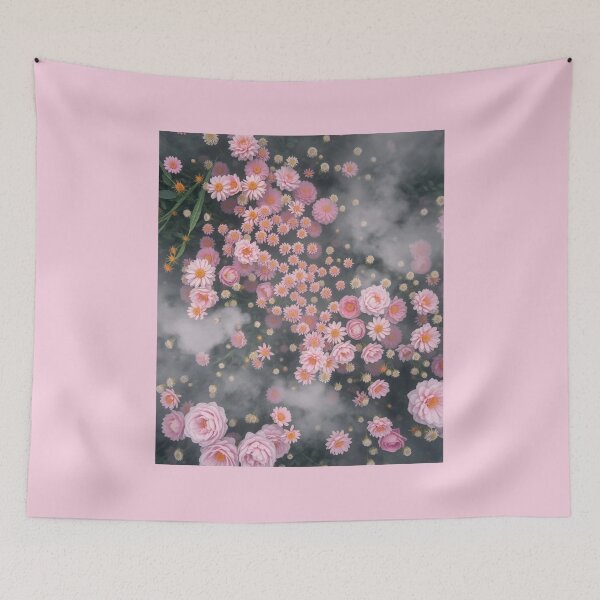 Item preview, Misty Pink Floral Field Little Flowers designed and sold by Sachie's Studio.