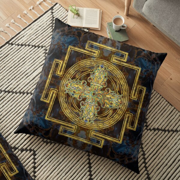 Double Dorje - Vishvavajra -Vajra Floor Pillow