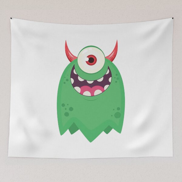Item preview, Cute Green Monster Ghost designed and sold by Captain Creative.