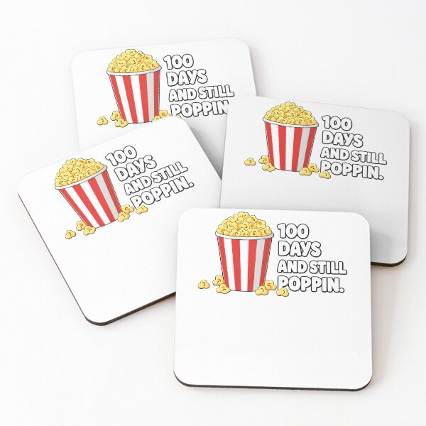 Item preview, 100 Days And Still Poppin Simple Classic Red Stripe Popcorn 100th Day Of School Teacher Shirt designed and sold by JaaCreativeShop.