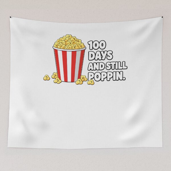 Item preview, 100 Days And Still Poppin Simple Classic Red Stripe Popcorn 100th Day Of School Teacher Shirt designed and sold by JaaCreativeShop.