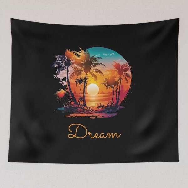 Item preview, Sunset Dream – Tropical Paradise Vibes designed and sold by AM.87.