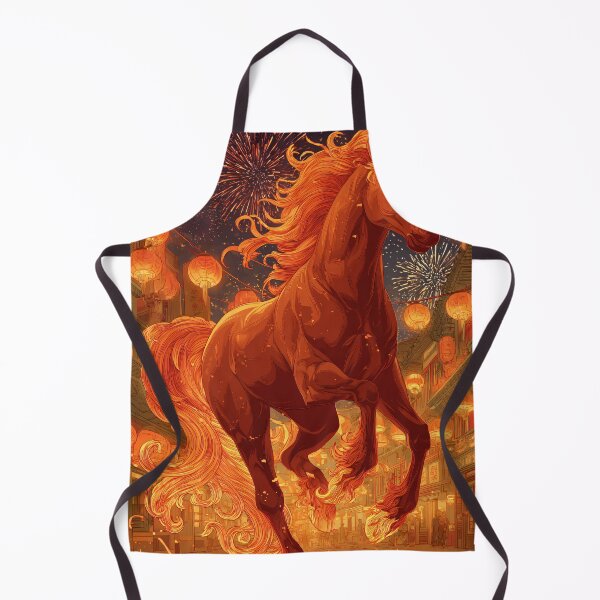 Item preview, Fire Horse Under Lanterns designed and sold by Turocks.