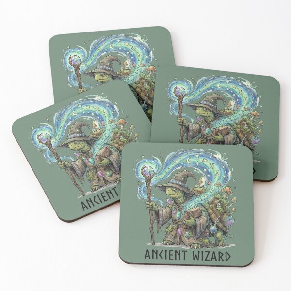 Item preview, Ancient Wizard Turtle Casting Magic Spells designed and sold by GeekGuysShop.
