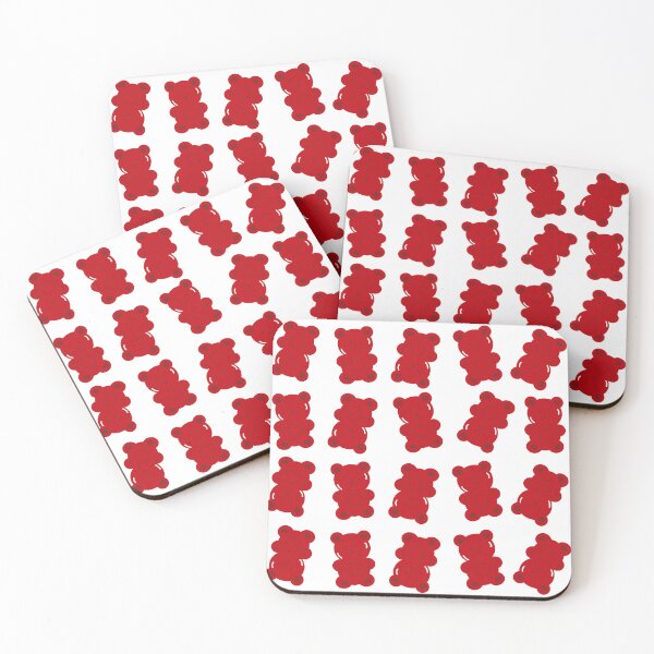 Item preview, Jelly gummy bears, red gummy bear pattern. Red gummies designed and sold by Denisse diseno.