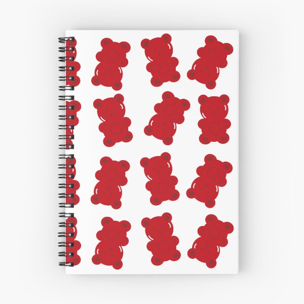 Artikelvorschau, Gelee-Gummibärchen, rotes Gummibärchenmuster. Rote Gummibärchen entworfen und verkauft von Denisse diseno.